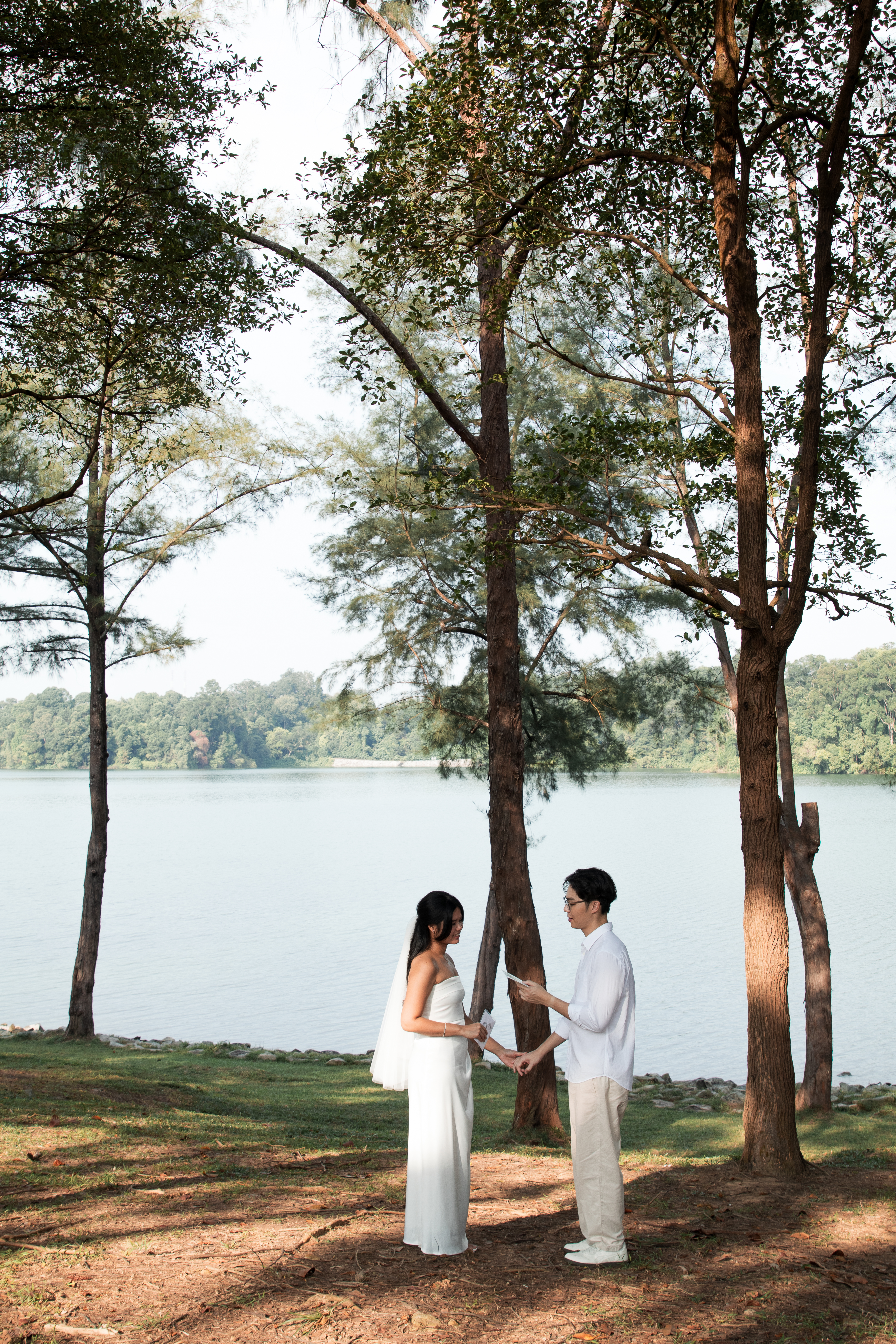 Reception venue in the evening